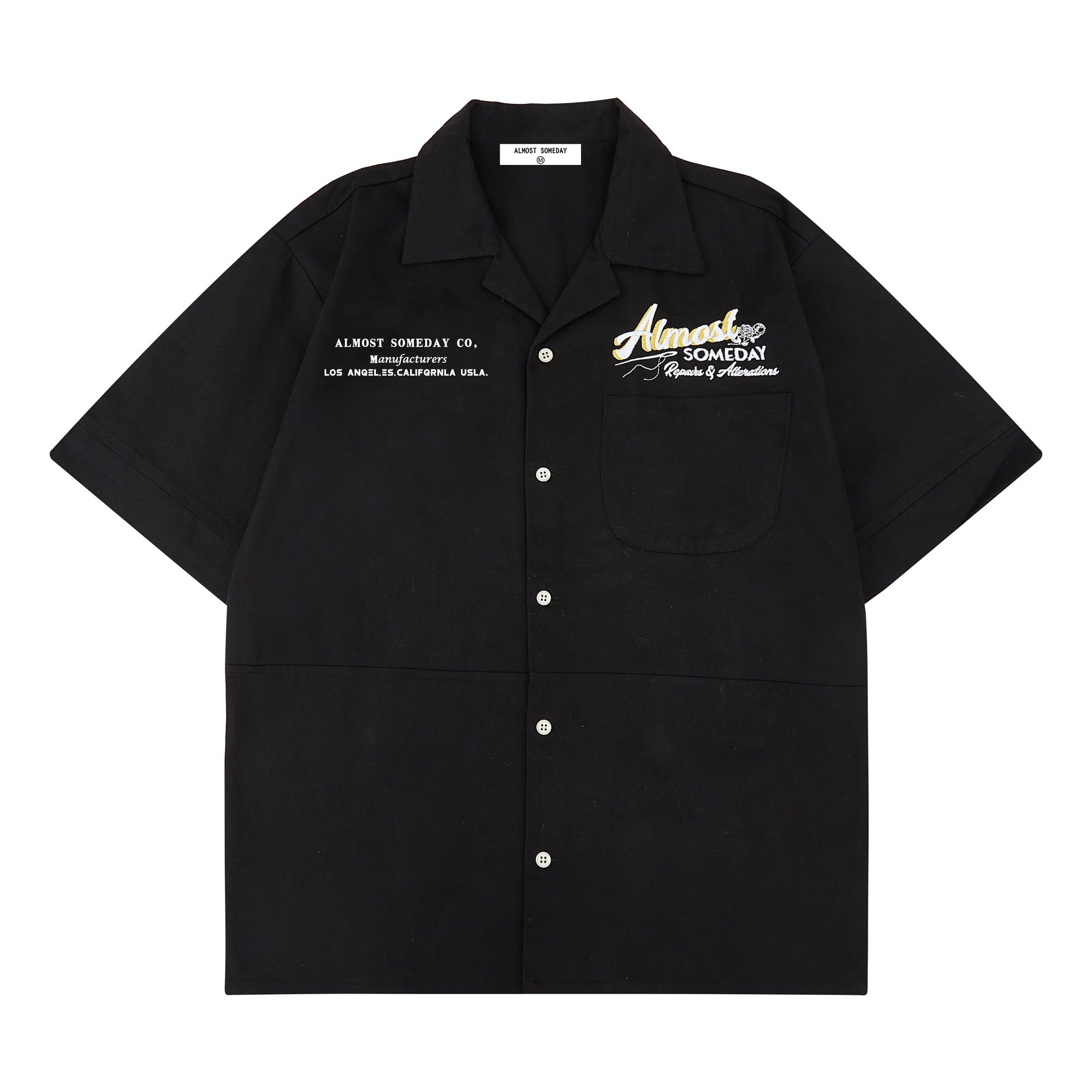 Storefront Camp Collar Shirt (Black)