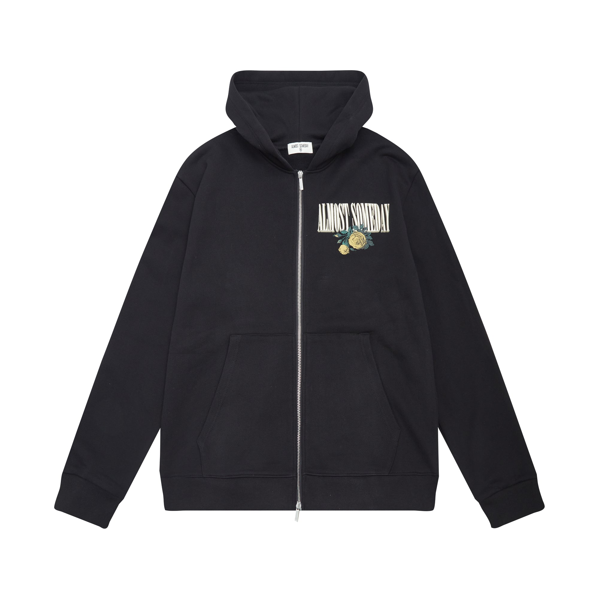 Heaven Sent Zip-Up Hoodie (Black)