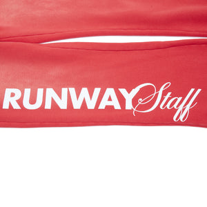 Runway Flare Sweatpants Sun Fade Wash (Red)