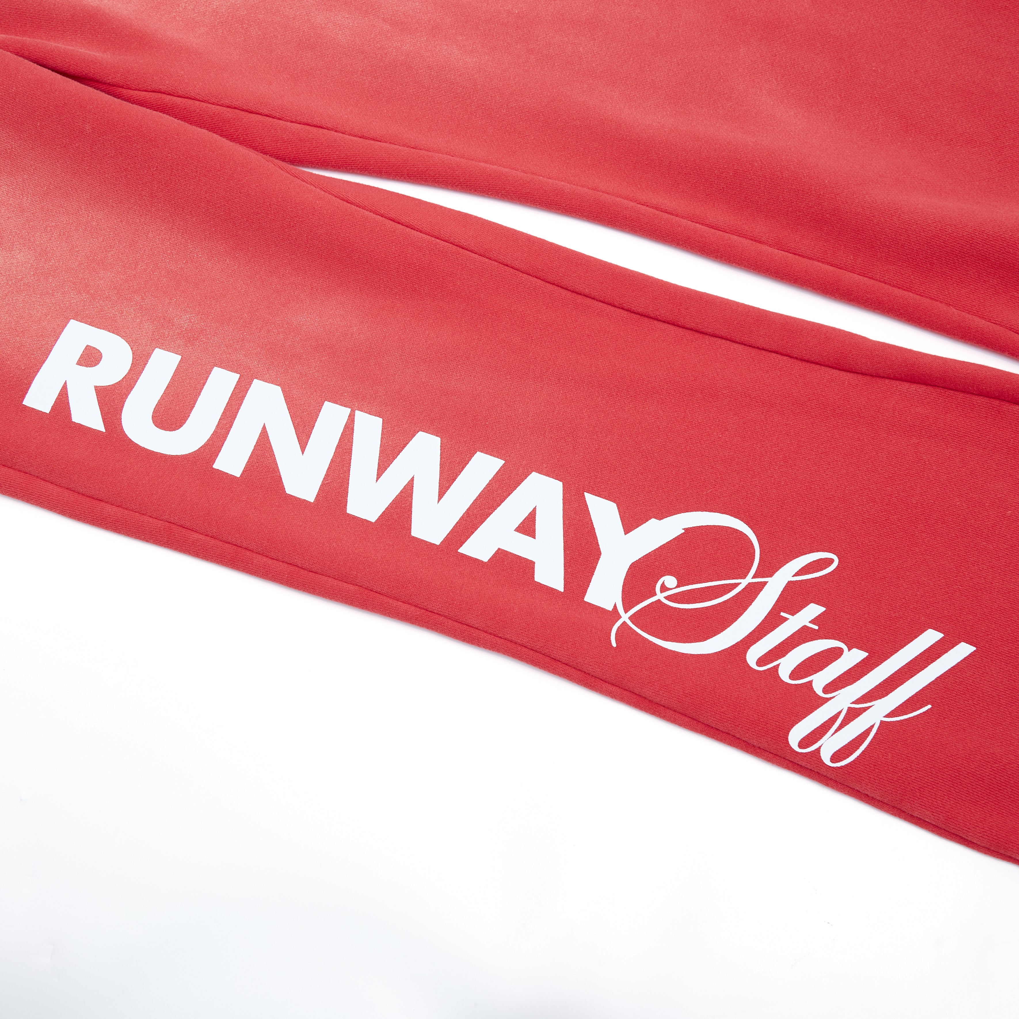 Runway Flare Sweatpants Sun Fade Wash (Red)