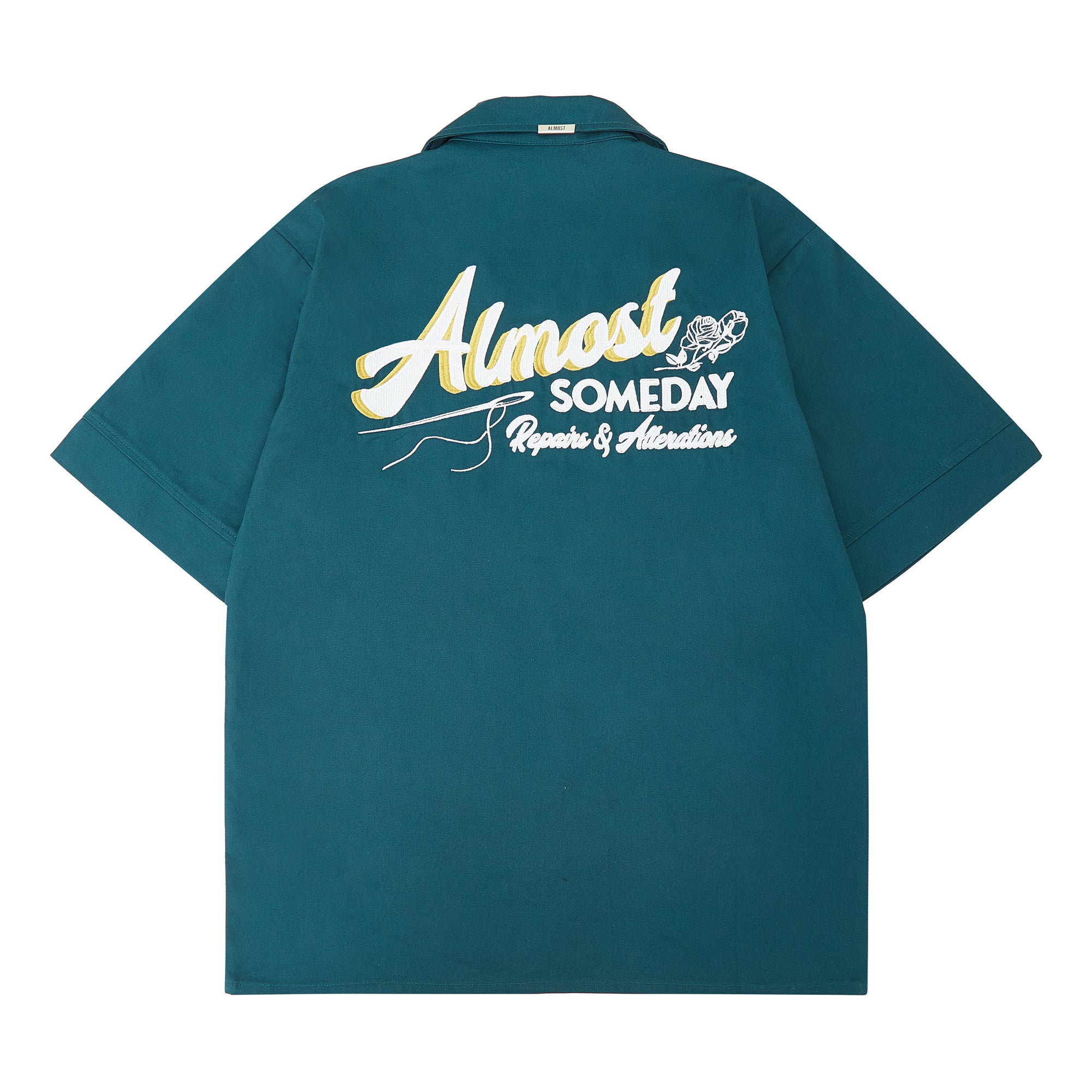 Storefront Camp Collar Shirt (Forest Green)