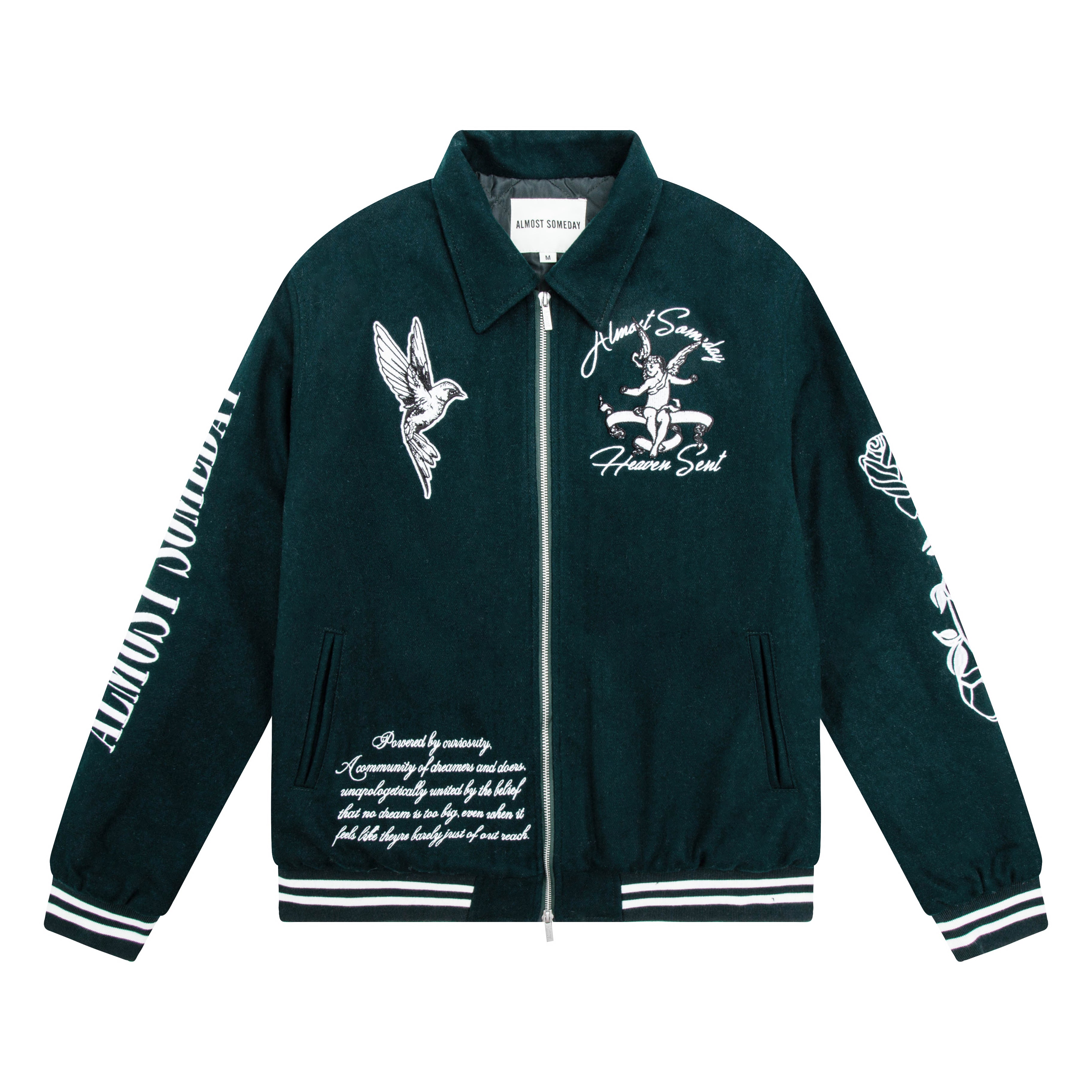 Heaven Sent - Varsity Jacket (Green)