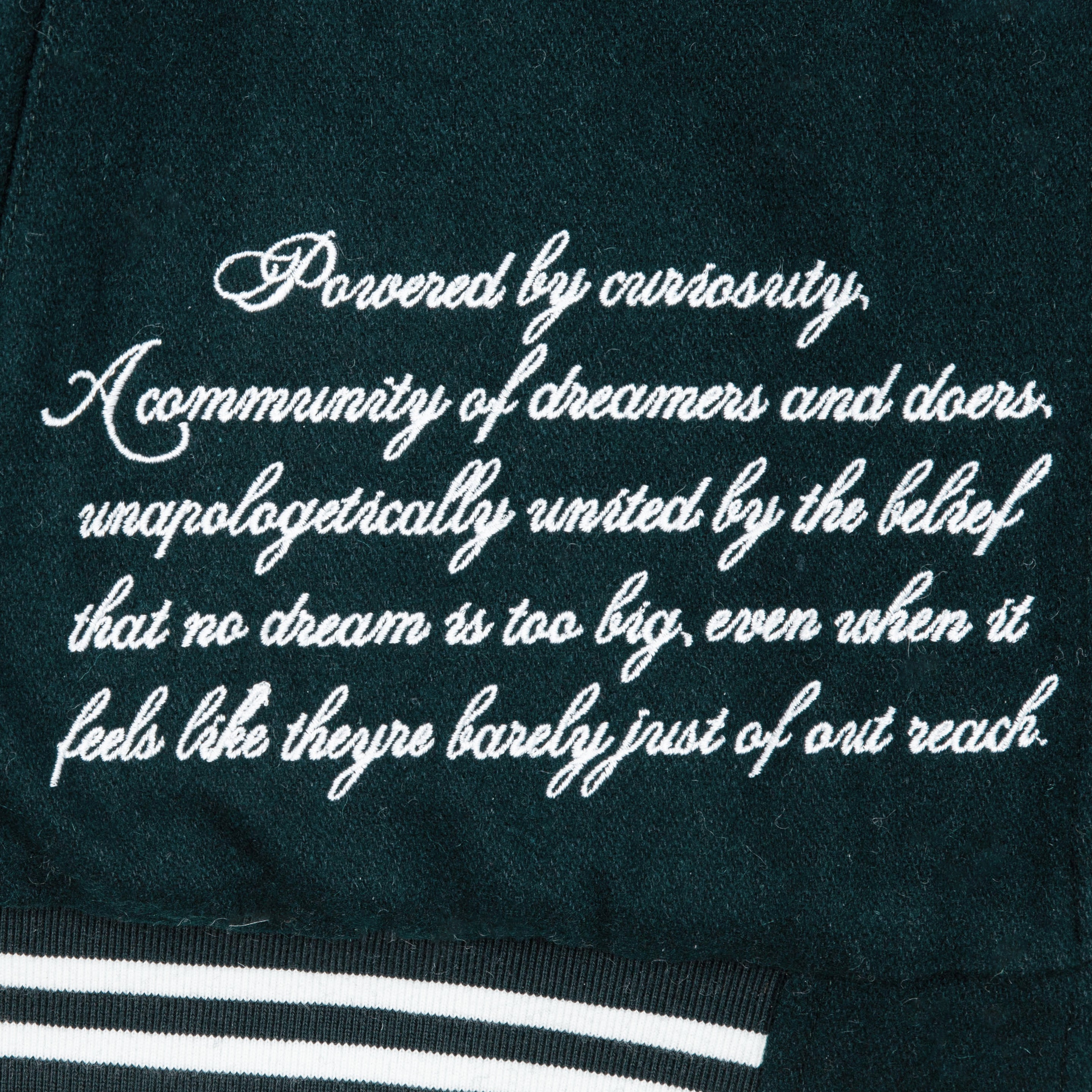 Heaven Sent - Varsity Jacket (Green)