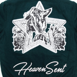 Heaven Sent - Varsity Jacket (Green)