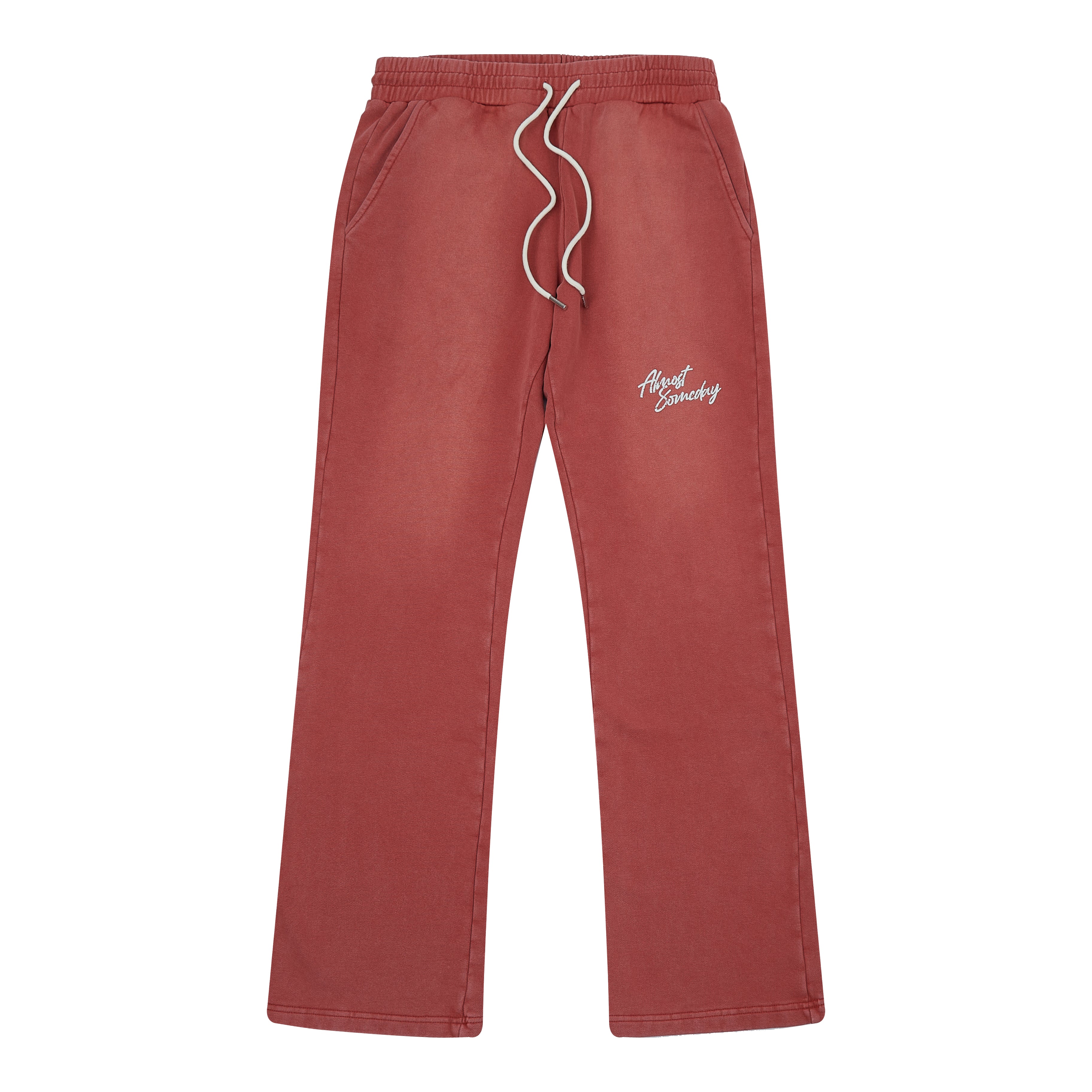 Signature Sun Faded Flare Sweatpants (Red)