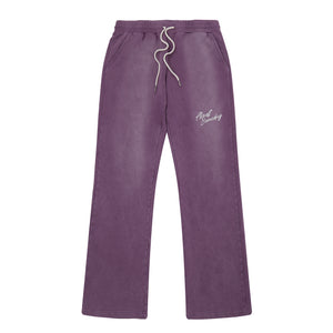 Signature Sun Faded Flare Sweatpants (Purple)