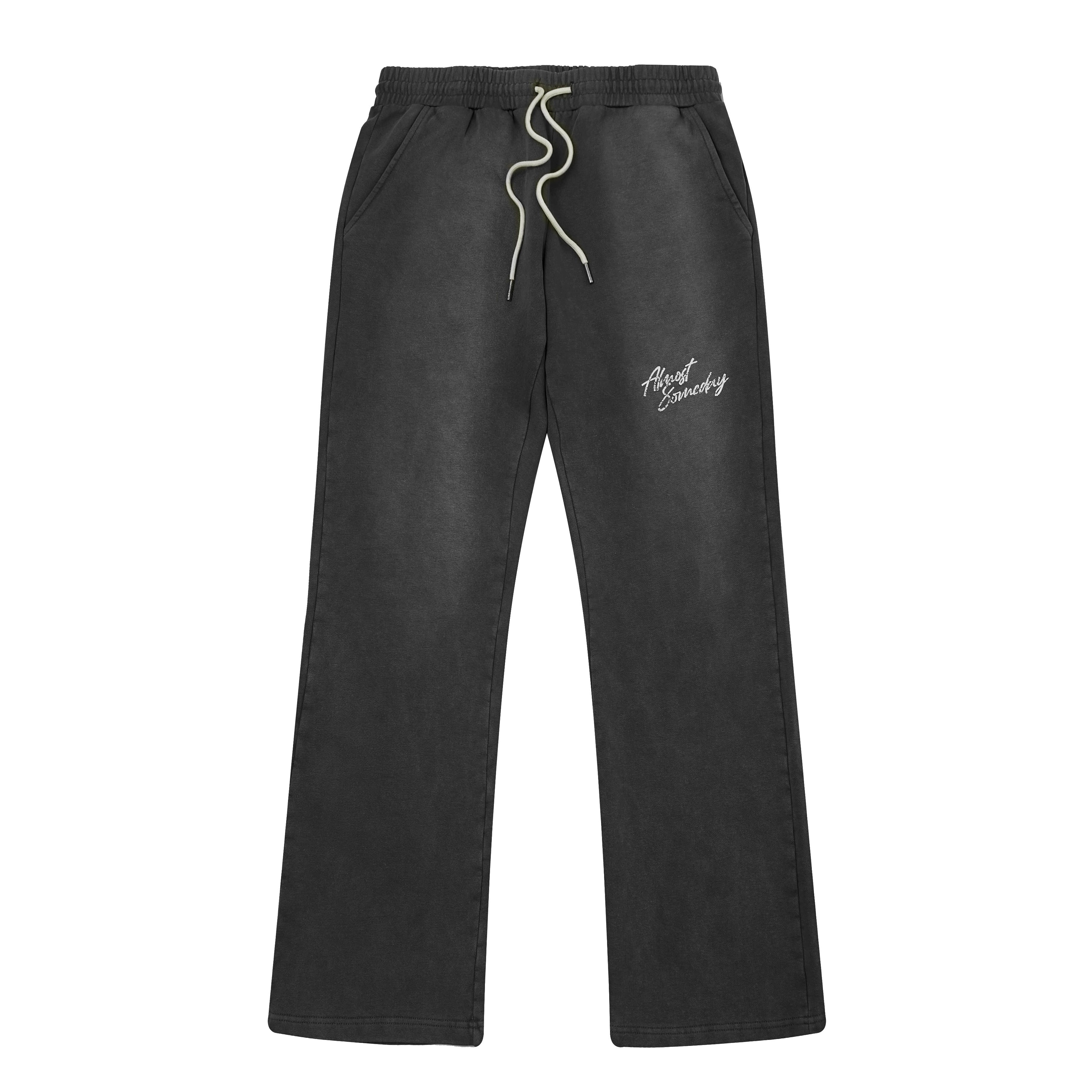 Signature Sun Faded Flare Sweatpants (Black)