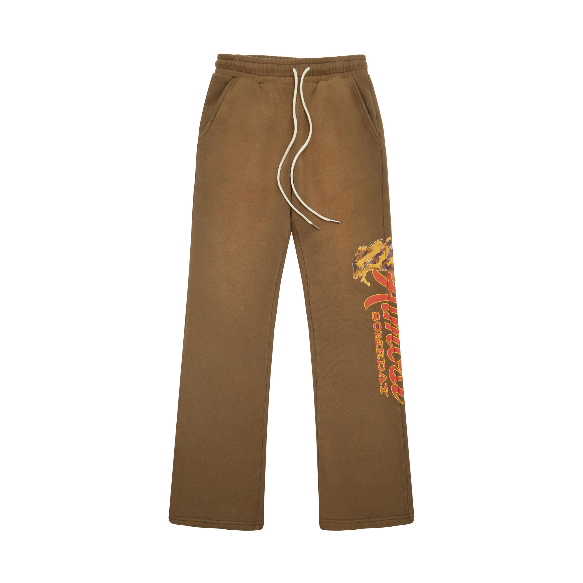 Vaquero Flare Sweatpants - Sun Fade Wash (Brown)