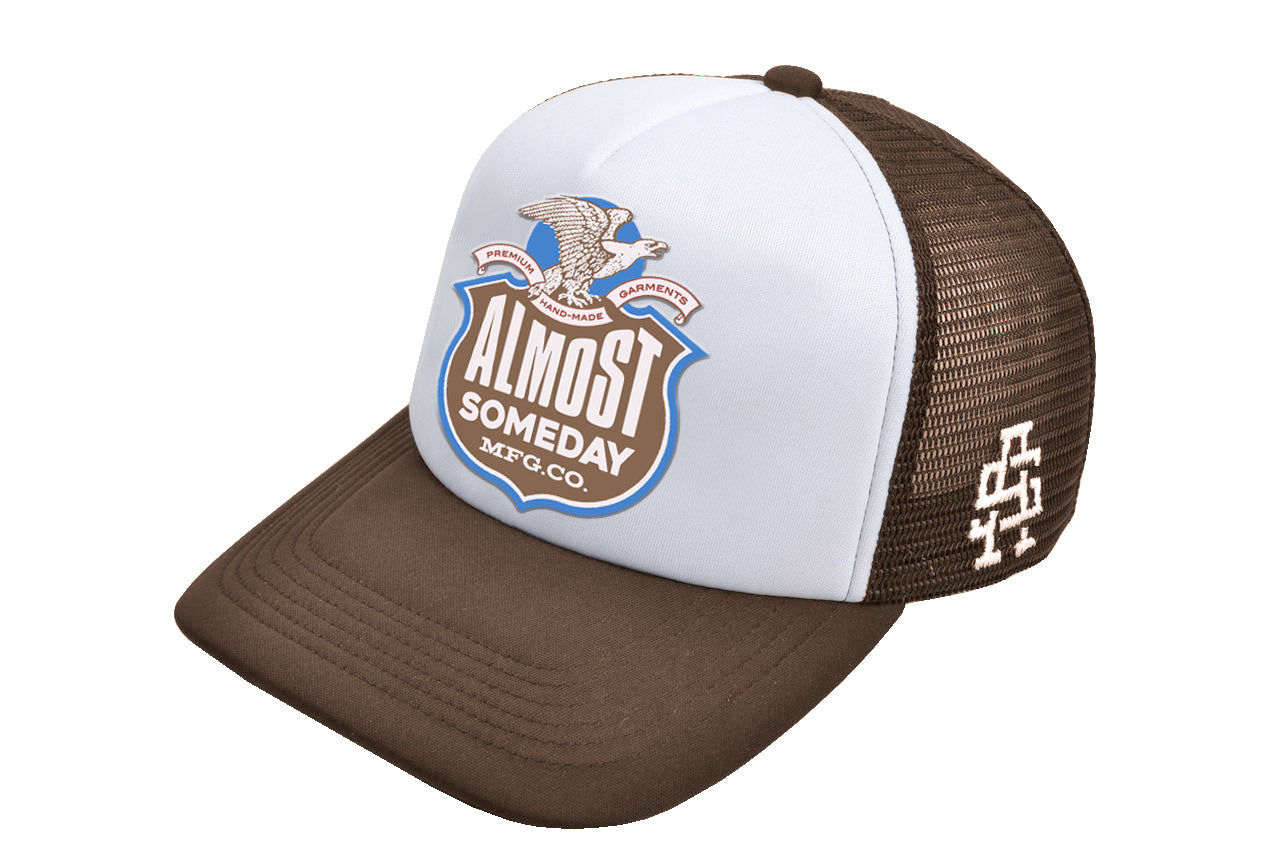 Label Trucker Hat (Brown)