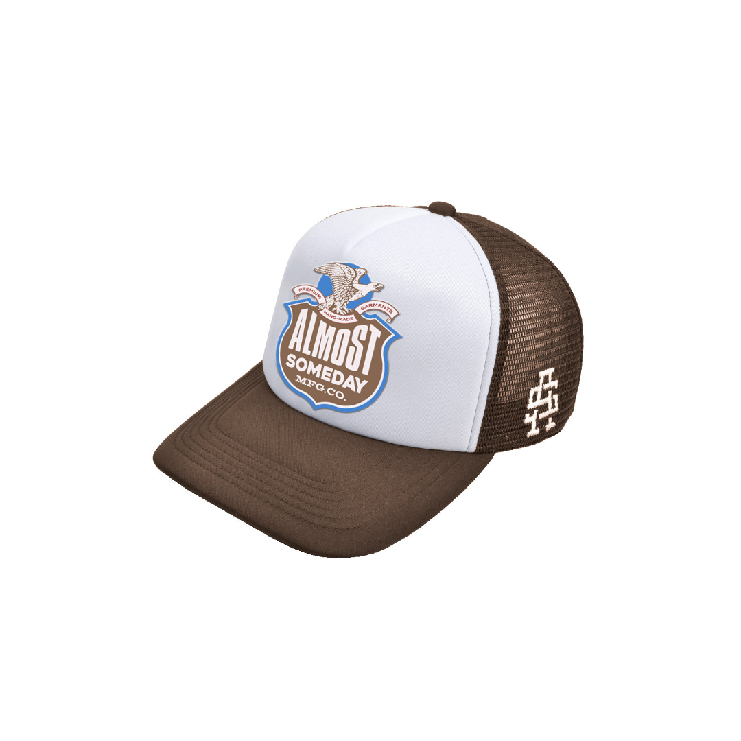 Label Trucker Hat (Brown)