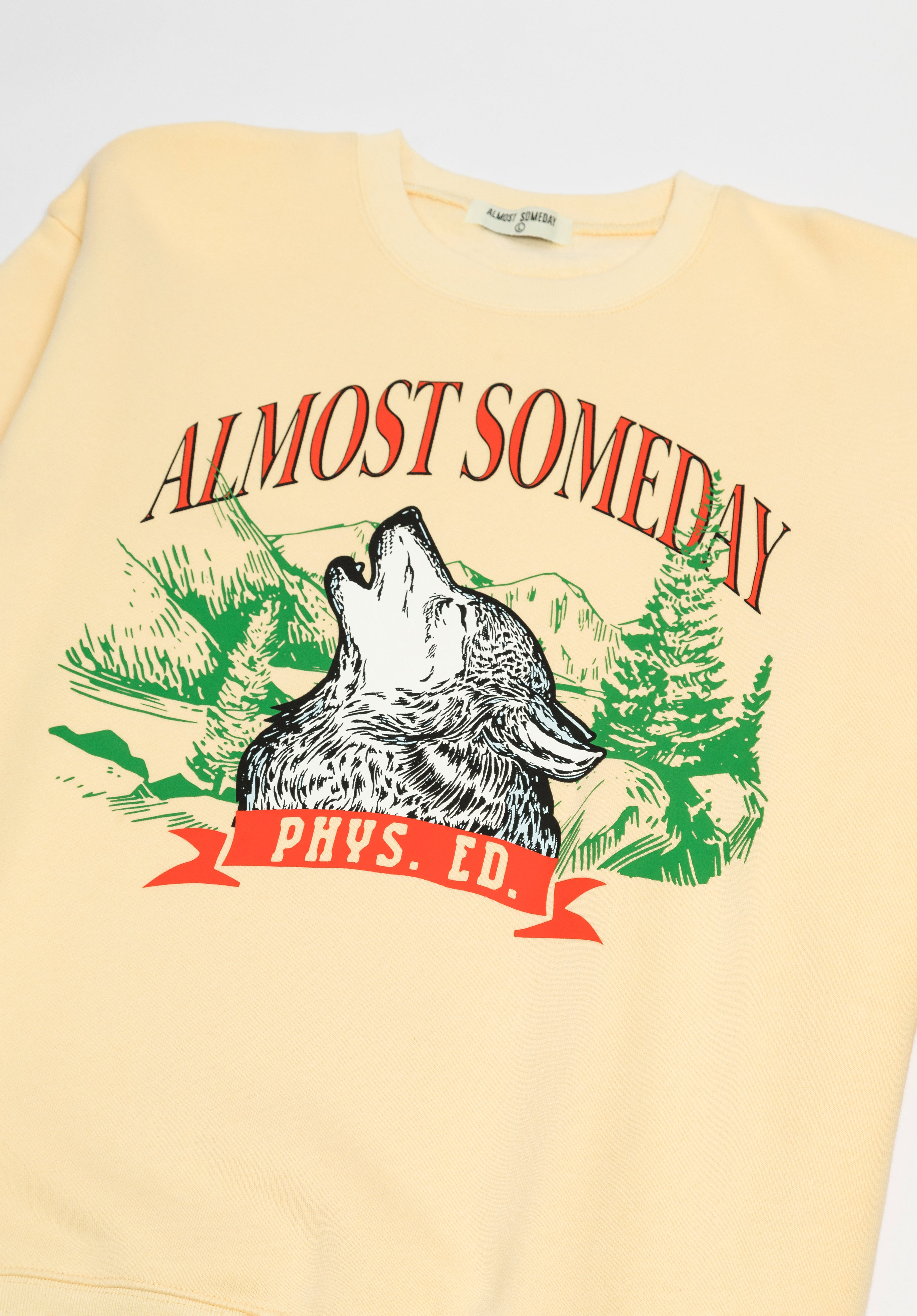 Phys Ed Crewneck (Cream) - ALMOST SOMEDAY