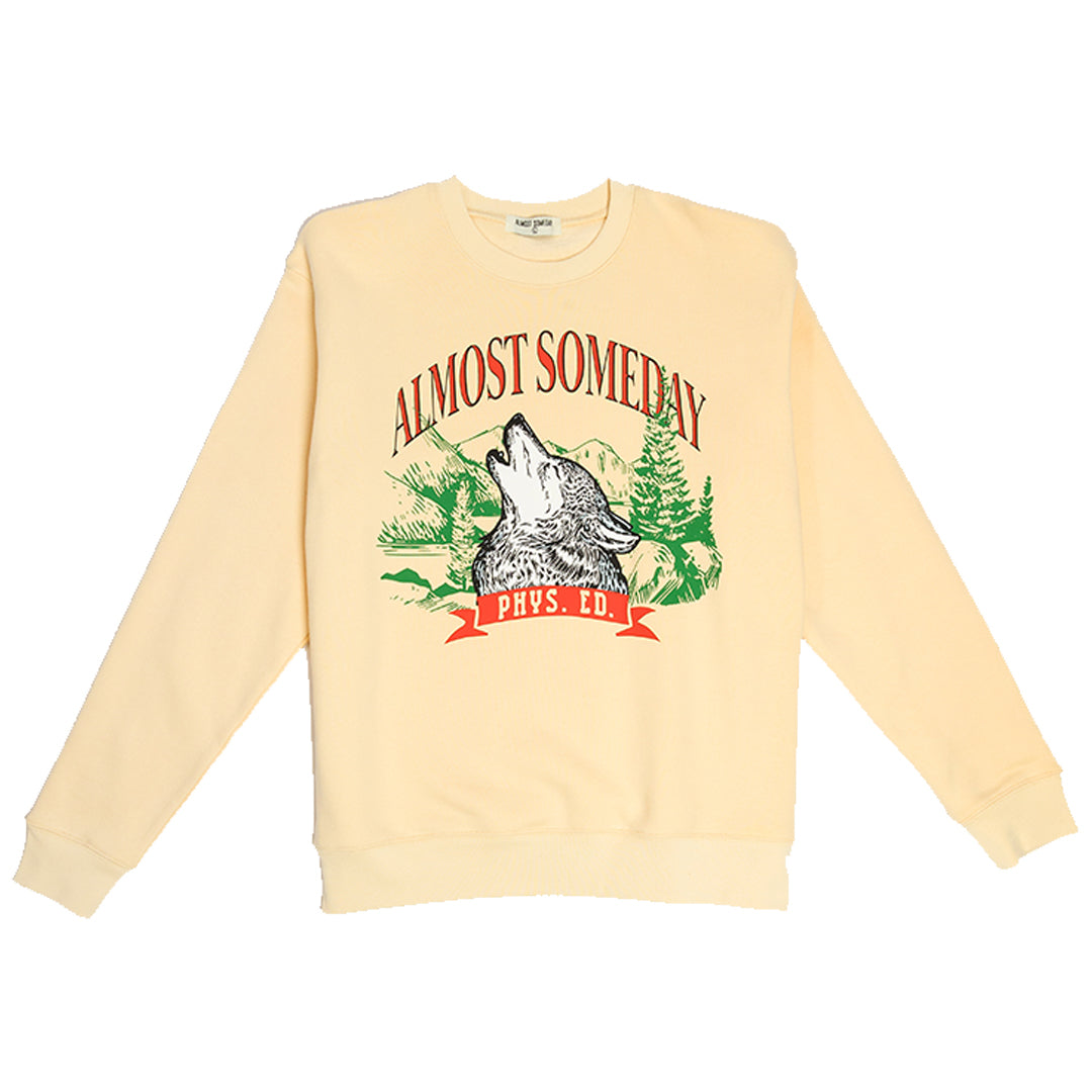 Phys Ed Crewneck (Cream) - ALMOST SOMEDAY